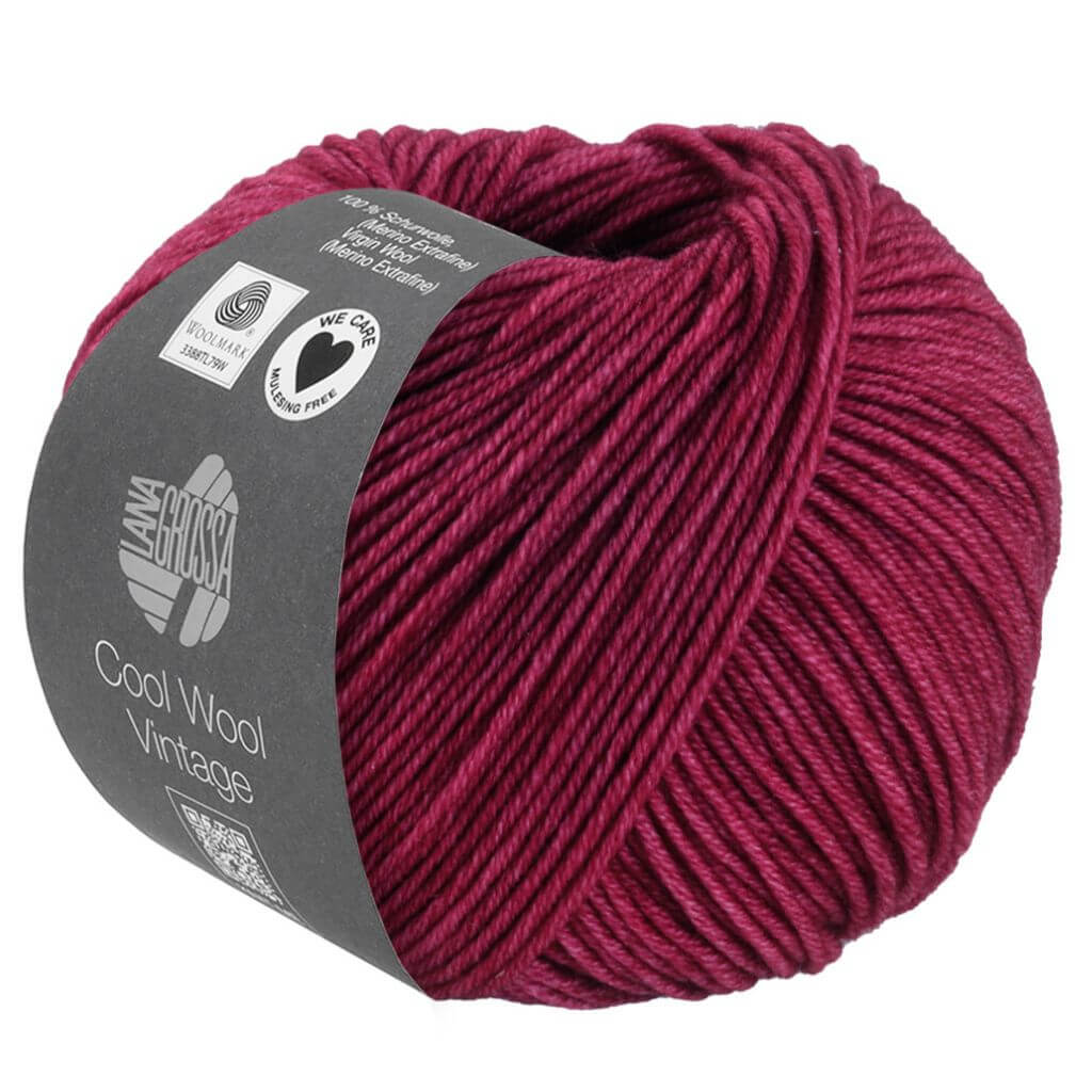 Lana Grossa Cool Wool Vintage, Farbe 7377 Indischrot – Merino und Schurwolle bei Lieblingsgarn