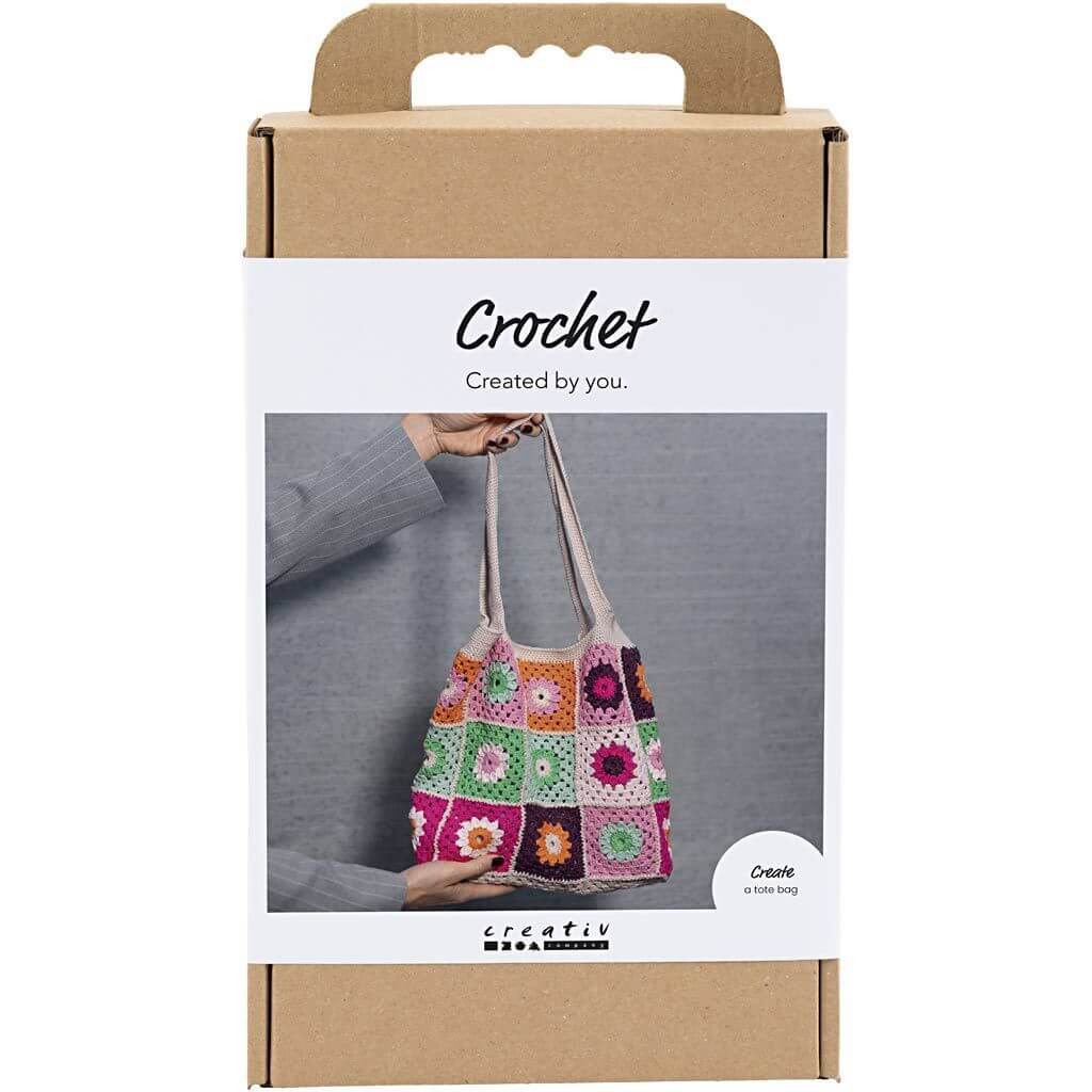Creativ Company Kreativ-Set Häkeln Granny-Square-Tasche bei bei bei bei bei bei bei bei bei bei bei bei Lieblingsgarn