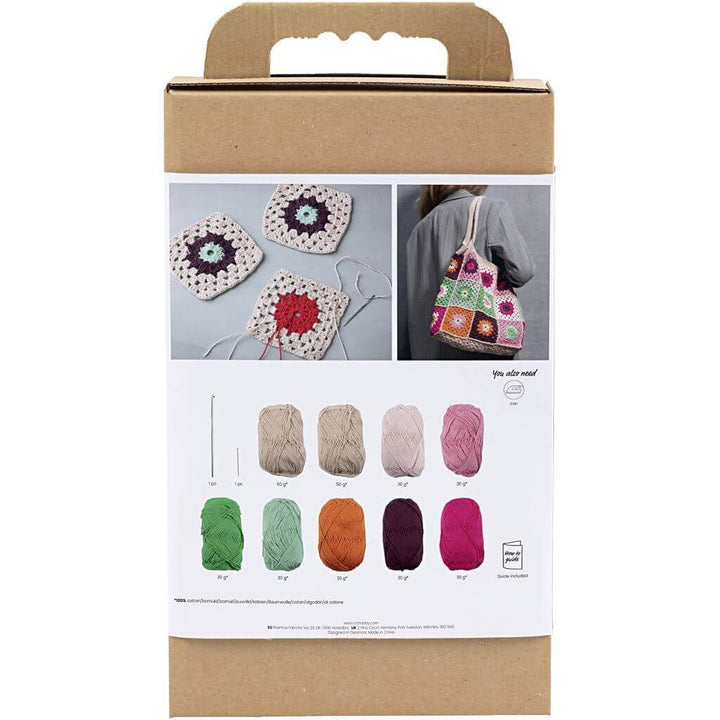 Creativ Company Kreativ-Set Häkeln Granny-Square-Tasche bei bei bei bei bei bei bei bei bei bei bei bei Lieblingsgarn