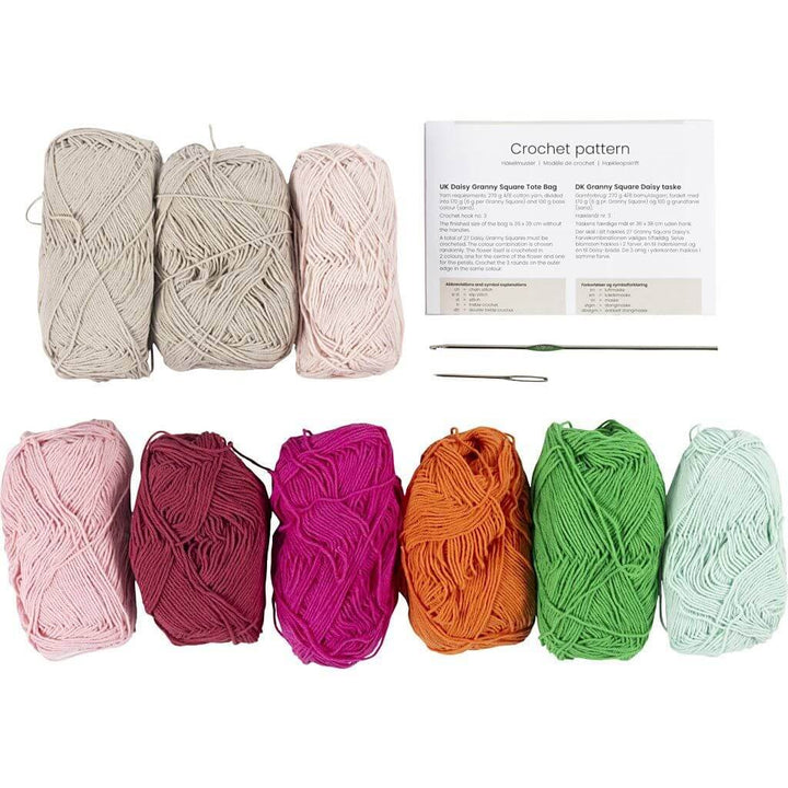 Creativ Company Kreativ-Set Häkeln Granny-Square-Tasche bei bei bei bei bei bei bei bei bei bei bei bei Lieblingsgarn