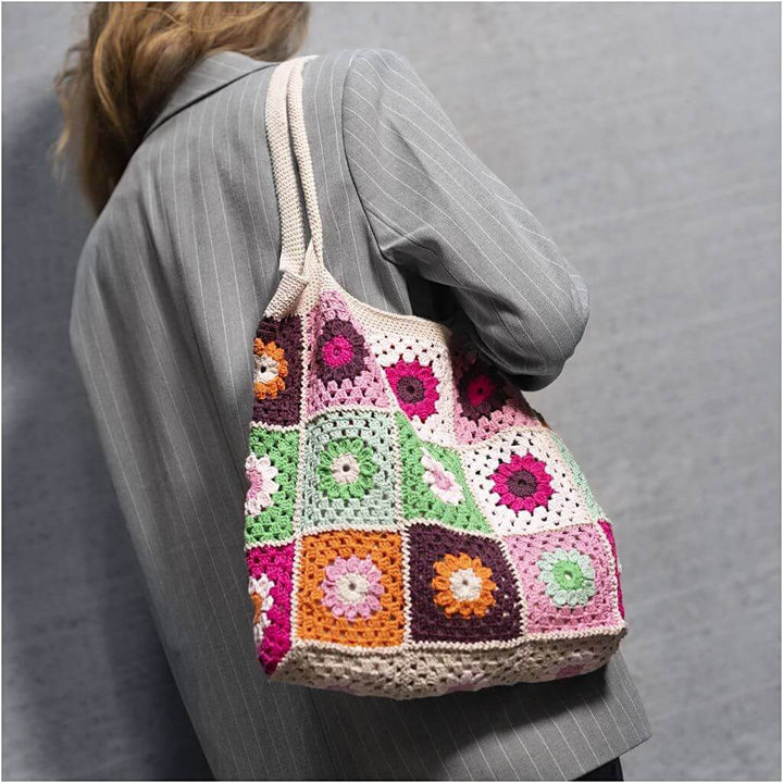 Creativ Company Kreativ-Set Häkeln Granny-Square-Tasche bei bei bei bei bei bei bei bei bei bei bei bei Lieblingsgarn
