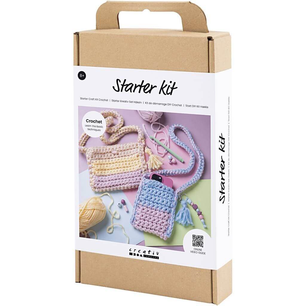 Creativ Company Starter Häkeln-Set Taschen bei bei bei bei bei bei bei bei bei bei bei bei Lieblingsgarn
