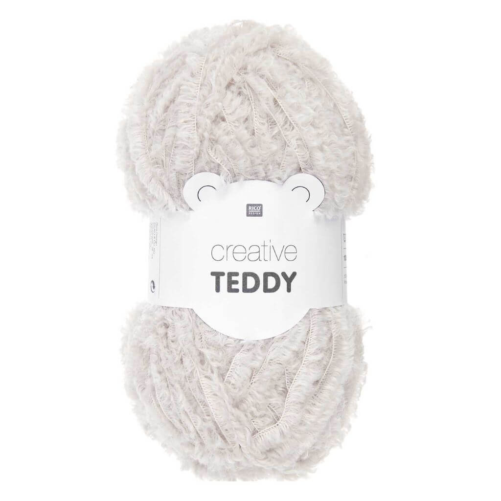 Rico Design Creative Teddy, Farbe 001 Crème – Synthetik bei Lieblingsgarn