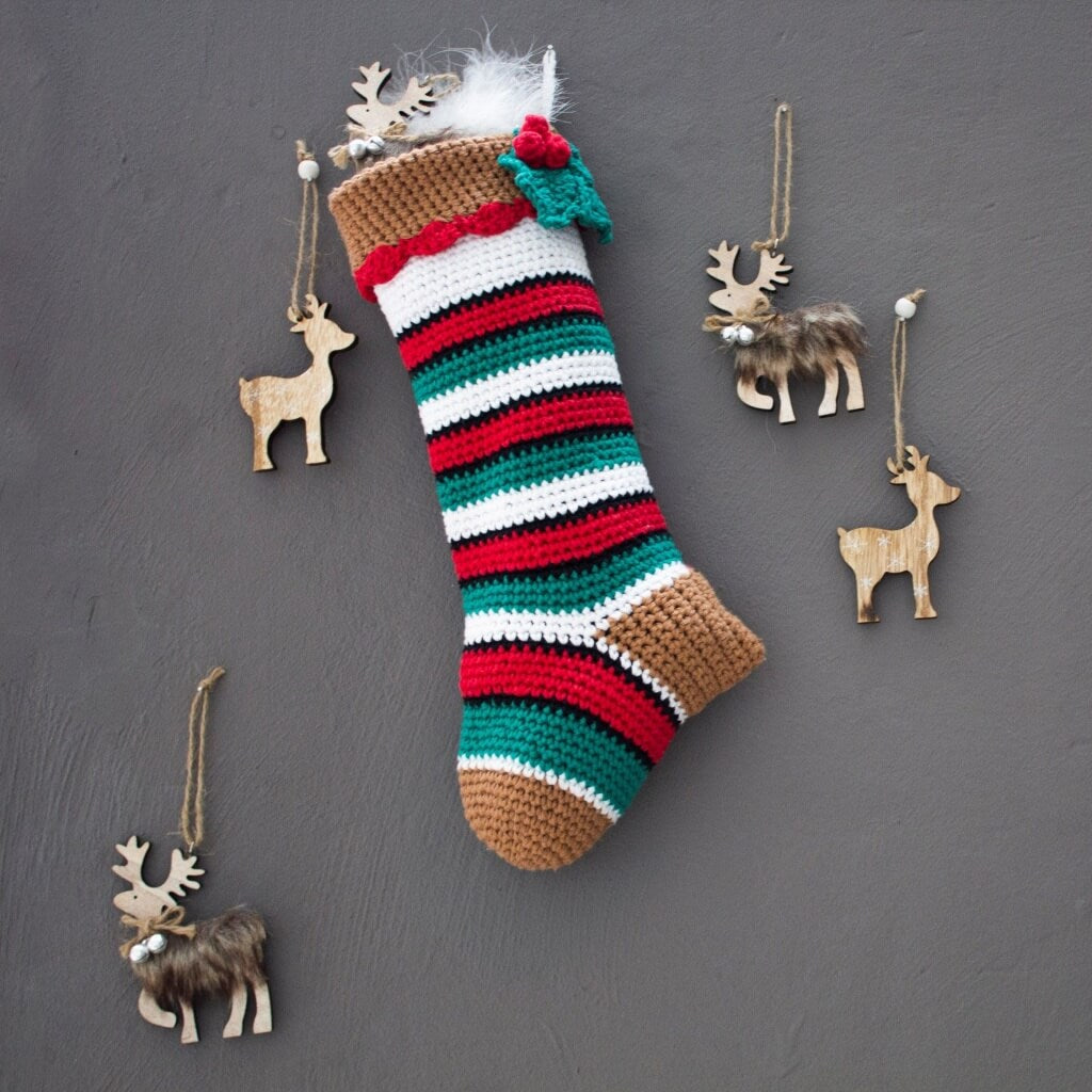 Hoooked Häkelset Weihnachtsstrumpf bei bei bei bei bei bei bei bei bei bei Lieblingsgarn