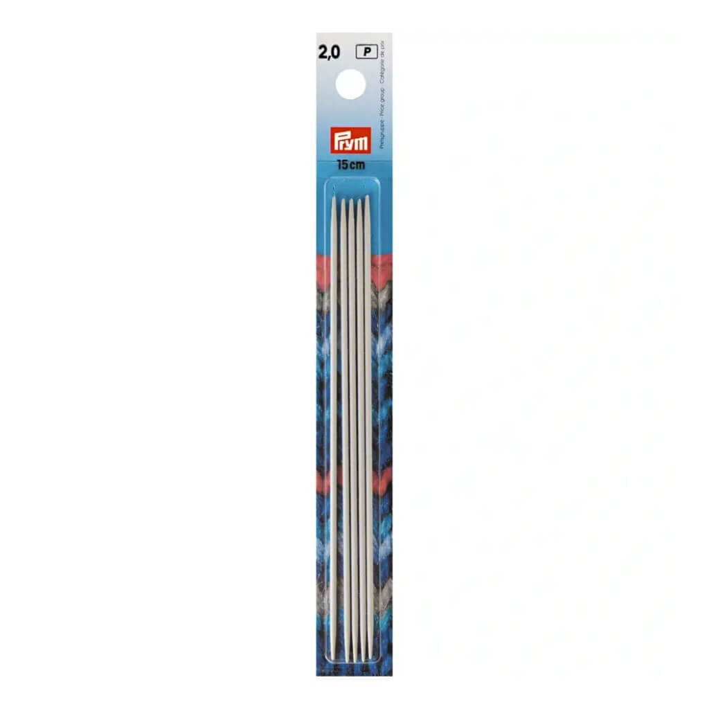 Prym Strumpfstricknadeln ALU 10 - 40 cm, Farbe 15 – Metall bei Lieblingsgarn