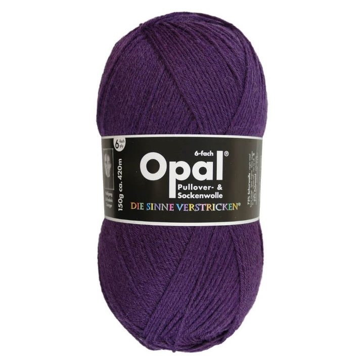 Opal Sockenwolle Uni 6-fach 150g, Farbe 7902 Violett – Polyamid und Schurwolle bei Lieblingsgarn