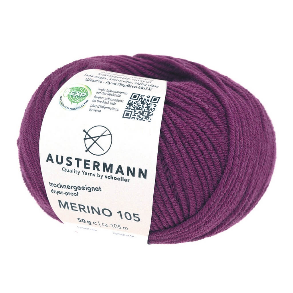 Austermann Merino 105 EXP 50g, Farbe 320 Brombeer – Merino bei Lieblingsgarn