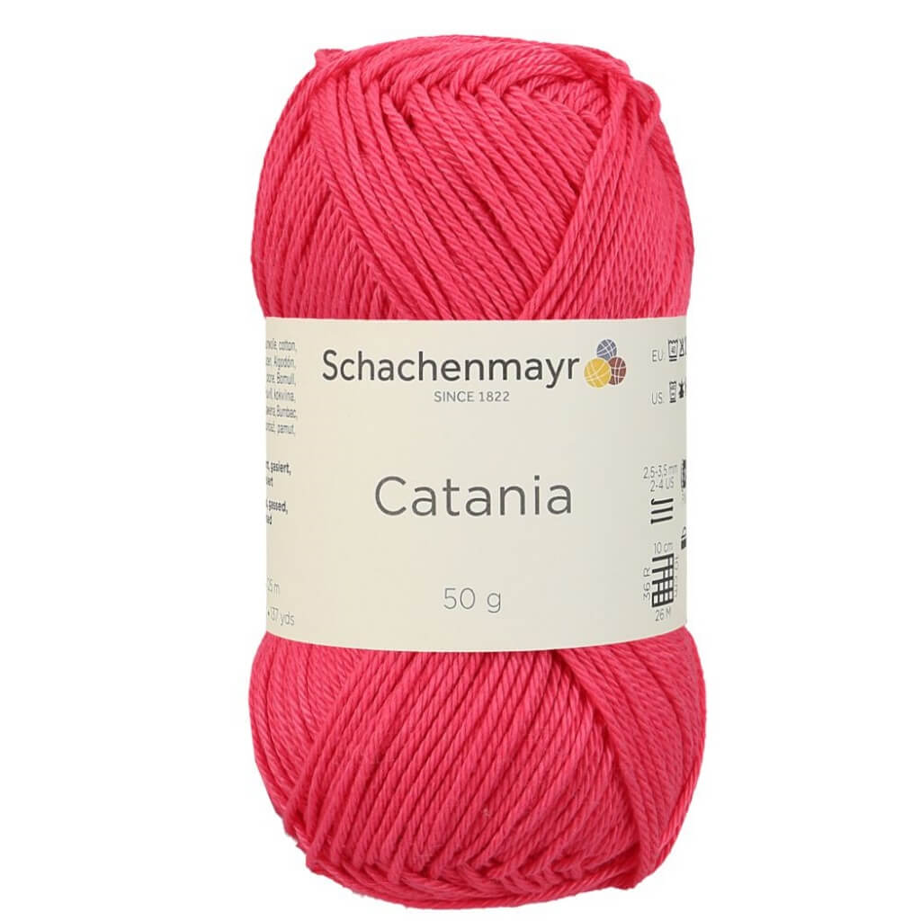 Schachenmayr Catania Originals - Baumwollgarn, Farbe 256 Himbeer – Baumwolle bei Lieblingsgarn
