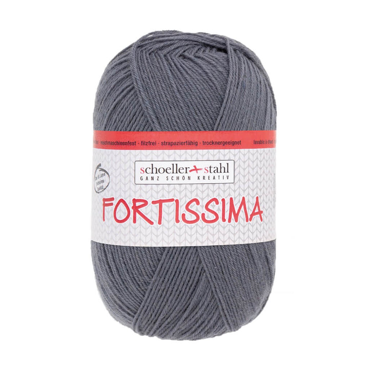 Schoeller + Stahl Fortissima Socka 100 - Sockenwolle, Farbe 2028 Maus – Polyamid und Schurwolle bei Lieblingsgarn