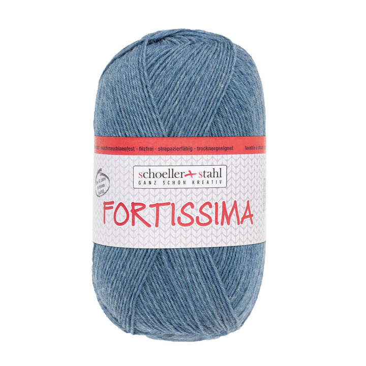 Schoeller + Stahl Fortissima Socka 100 - Sockenwolle, Farbe 2033 Jeans – Polyamid und Schurwolle bei Lieblingsgarn