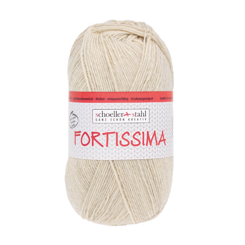 Schoeller + Stahl Fortissima Socka 100 - Sockenwolle, Farbe 2073 Sand Meliert – Polyamid und Schurwolle bei Lieblingsgarn