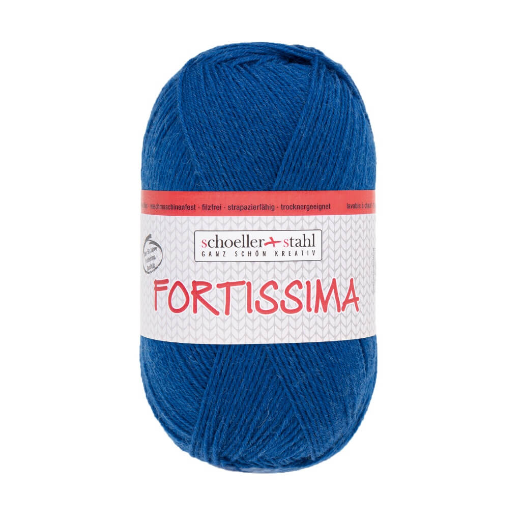 Schoeller + Stahl Fortissima Socka 100 - Sockenwolle, Farbe 2099 Blau – Polyamid und Schurwolle bei Lieblingsgarn