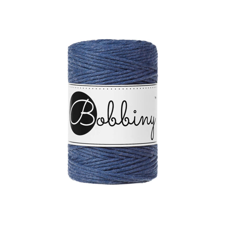Bobbiny Makramee Garn 1,5 mm, Farbe Jeans – Baumwolle bei Lieblingsgarn
