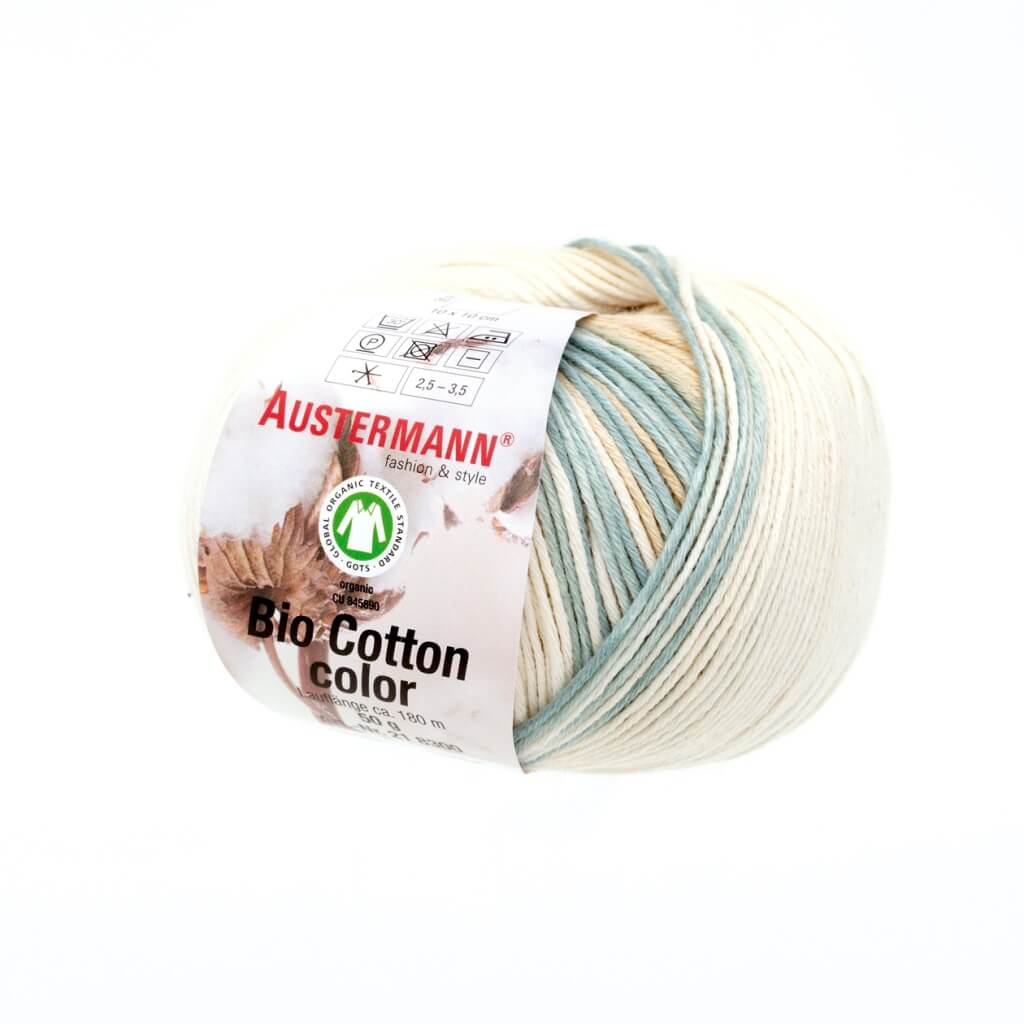 Austermann Bio Cotton Color 50g, Farbe 101 Sand – Baumwolle und Wolle bei Lieblingsgarn
