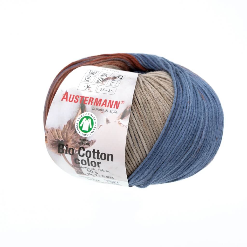 Austermann Bio Cotton Color 50g, Farbe 109 Vintage – Baumwolle und Wolle bei Lieblingsgarn