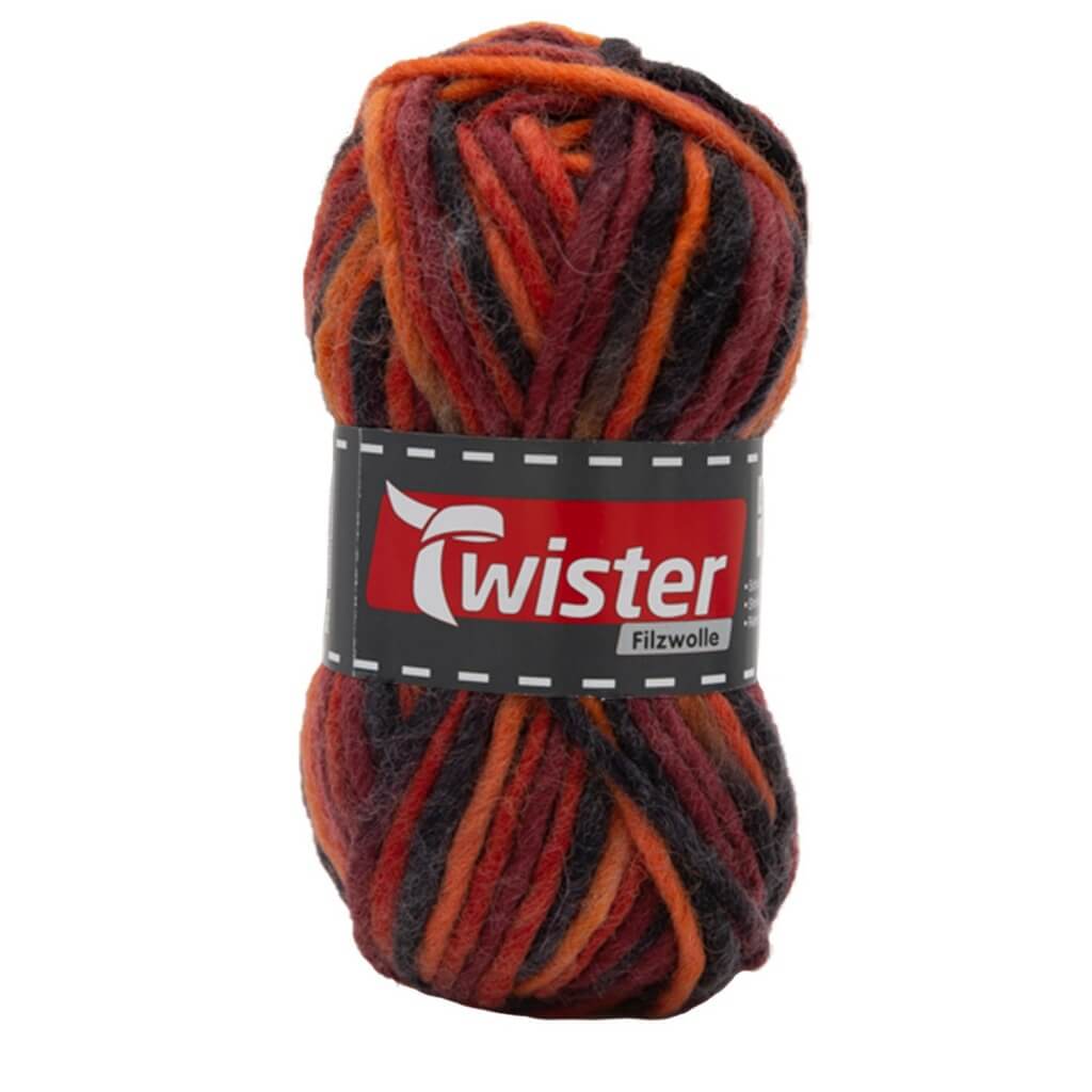 Twister Filzwolle Color 50g, Farbe 137 Lava – Schurwolle bei Lieblingsgarn