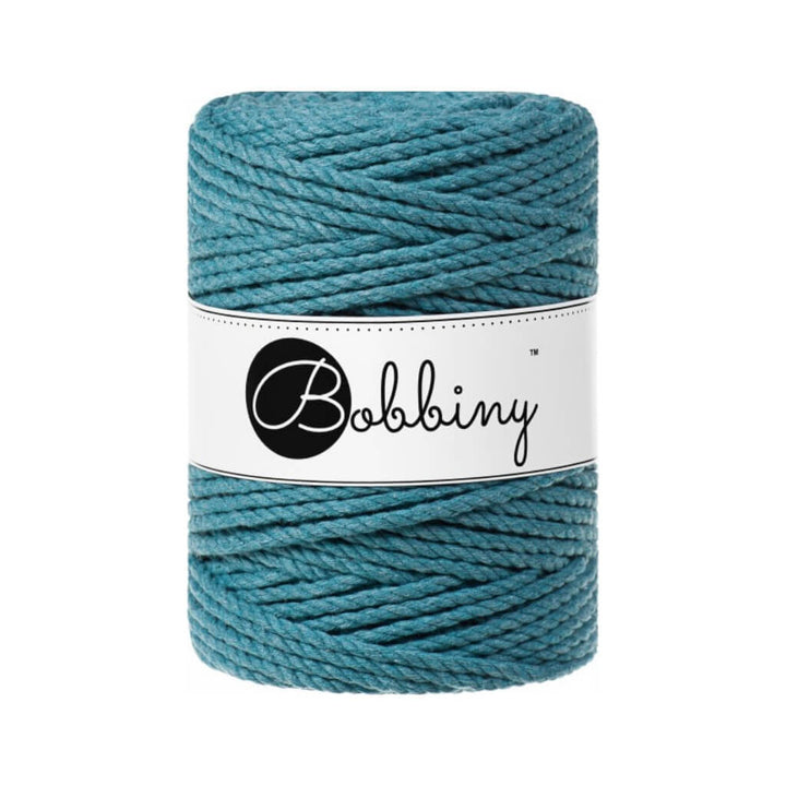 Bobbiny Makramee Garn 5 mm x 100 m gedreht, Farbe Teal – Baumwolle bei Lieblingsgarn