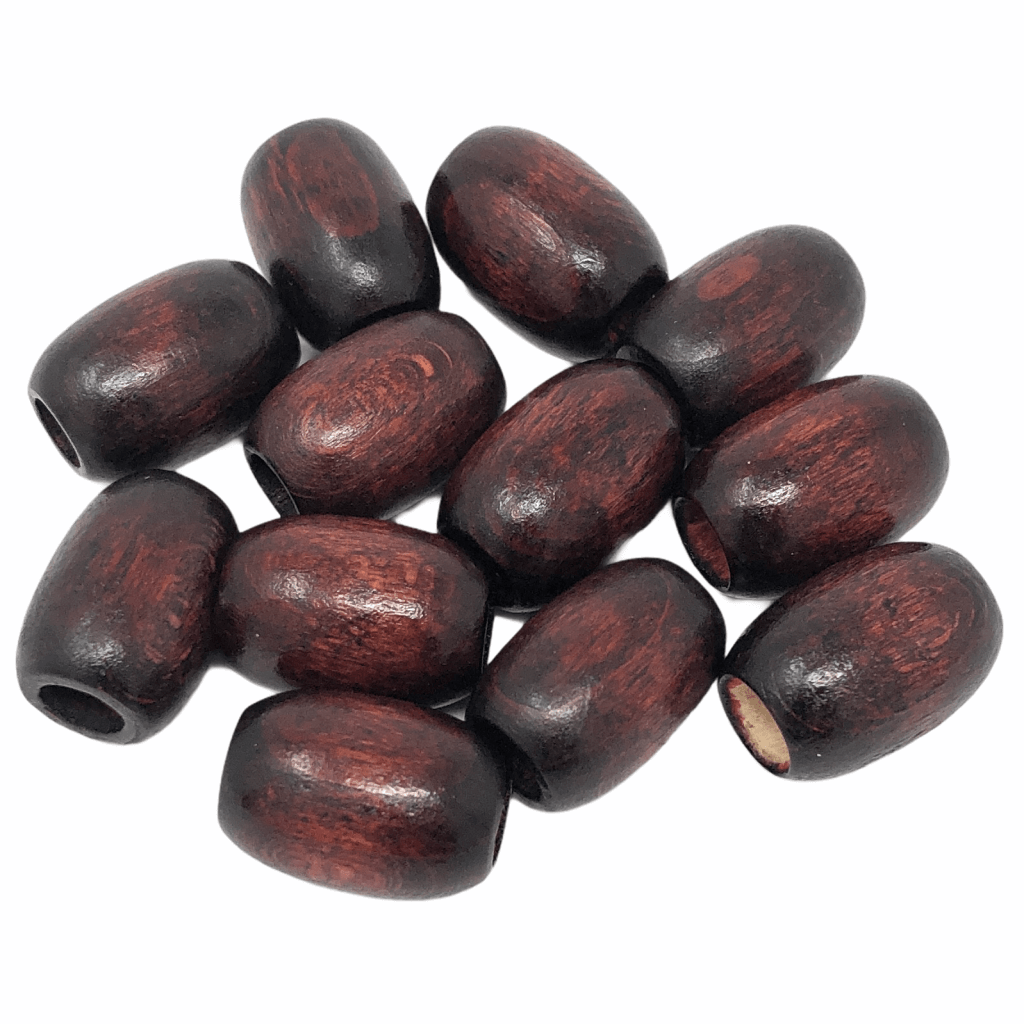 Meyco 12 Holzoliven 14x21 mm dunkelbraun Ø 6 mm bei bei bei bei bei bei bei bei bei bei Lieblingsgarn