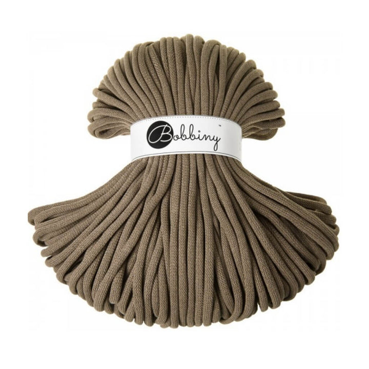 Bobbiny 9mm Jumbo Kordel, Farbe Coffee – Baumwolle bei Lieblingsgarn