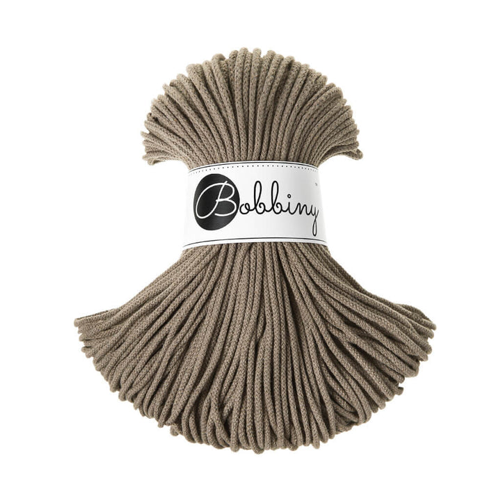 Bobbiny Kordel Junior 3mm x 100 m, Farbe Coffee – Baumwolle bei Lieblingsgarn