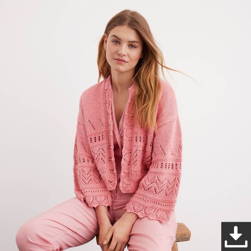 Lana Grossa Pattern Damen Cardigan Strickanleitung - Lana Grossa (PDF) bei bei bei bei bei bei bei bei bei bei Lieblingsgarn