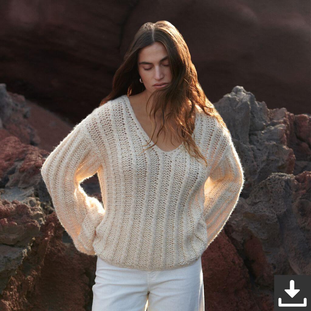 Lana Grossa Pattern Zopfpullover Strickanleitung - Lana Grossa (PDF) bei bei bei bei bei bei bei bei bei bei Lieblingsgarn