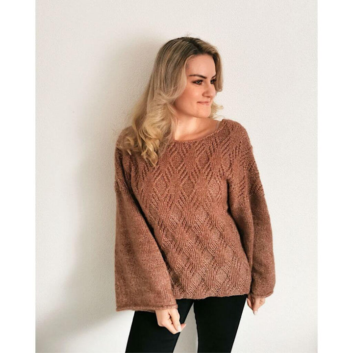 Rita Koch Damenpullover Diamond Cross Sweater Strickanleitung - Rita Koch bei bei bei bei bei bei bei bei bei Lieblingsgarn