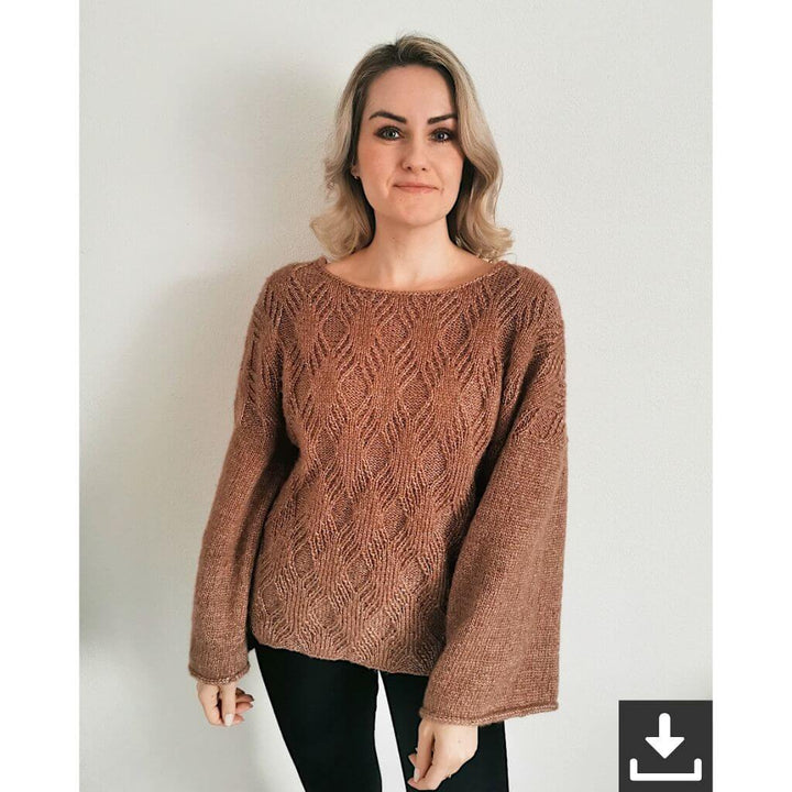 Rita Koch Damenpullover Diamond Cross Sweater Strickanleitung - Rita Koch bei bei bei bei bei bei bei bei bei Lieblingsgarn