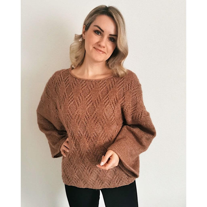 Rita Koch Damenpullover Diamond Cross Sweater Strickanleitung - Rita Koch bei bei bei bei bei bei bei bei bei Lieblingsgarn