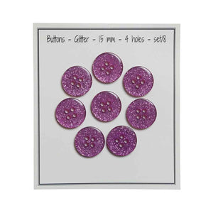 Go Handmade Knöpfe Glitter