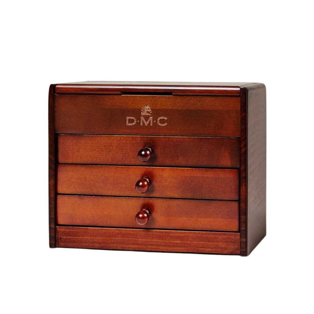 DMC Kleine Vintage Box mit 120 Strängchen von Mouliné-Garn bei bei bei bei bei bei bei bei bei bei Lieblingsgarn
