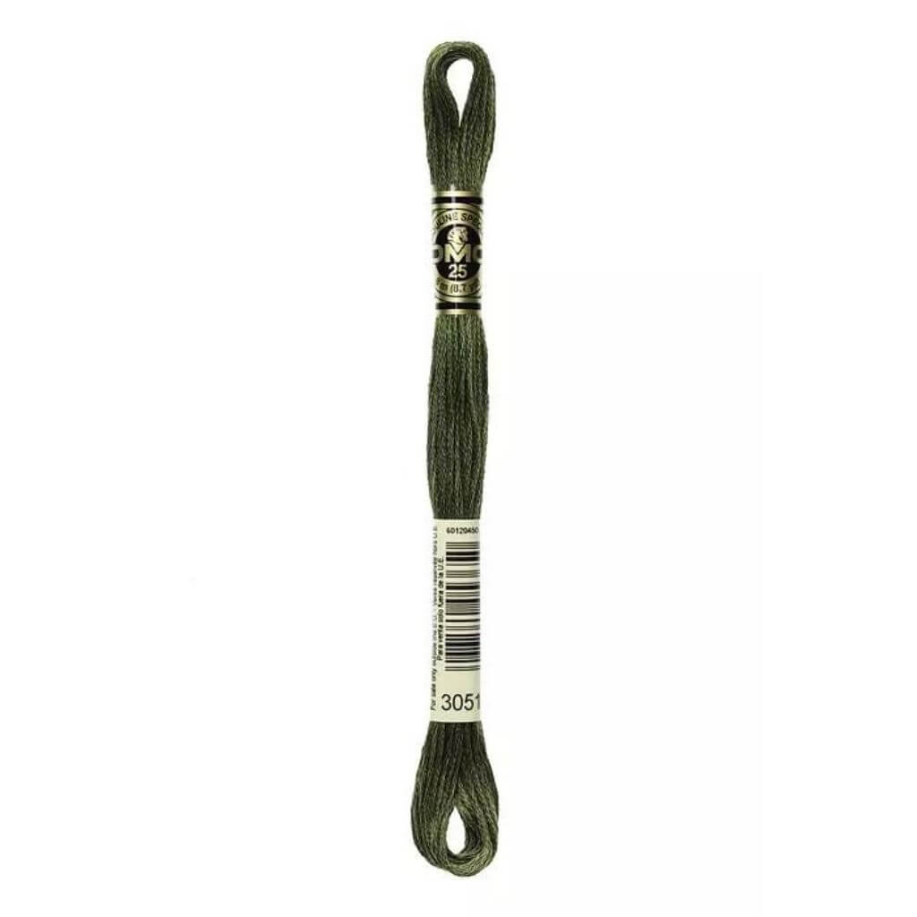 DMC Mouliné Spécial, Farbe 3051 Grüner Wald – Baumwolle bei Lieblingsgarn