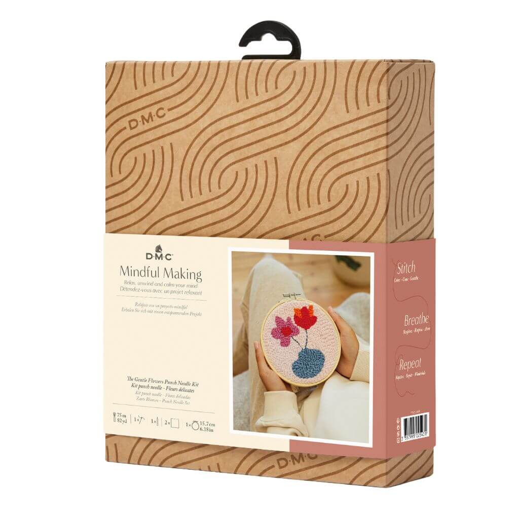 DMC Punch Needle Set Zarte Blumen bei bei bei bei bei bei bei bei bei bei Lieblingsgarn