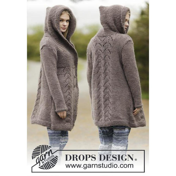 Into The Woods Jacke mit Kapuze Strickanleitung - Drops Design (PDF) bei bei bei bei bei bei bei bei bei bei Lieblingsgarn