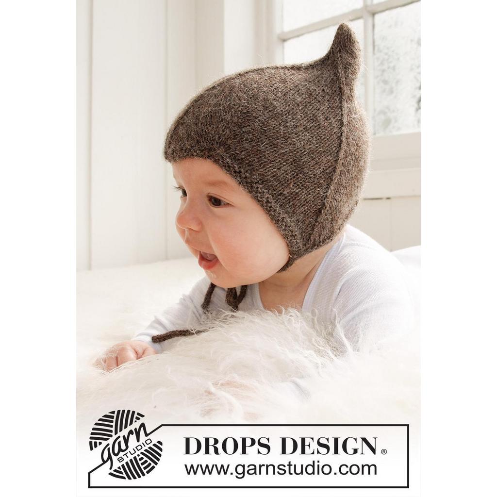 Babymütze mit Ohrenklappen Strickanleitung - Drops Design (PDF) bei bei bei bei bei bei bei bei bei bei bei bei Lieblingsgarn
