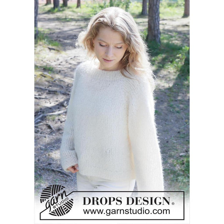 Dove Feather Pullover Strickanleitung - Drops Design (PDF) bei bei bei bei bei bei bei bei bei bei bei bei Lieblingsgarn