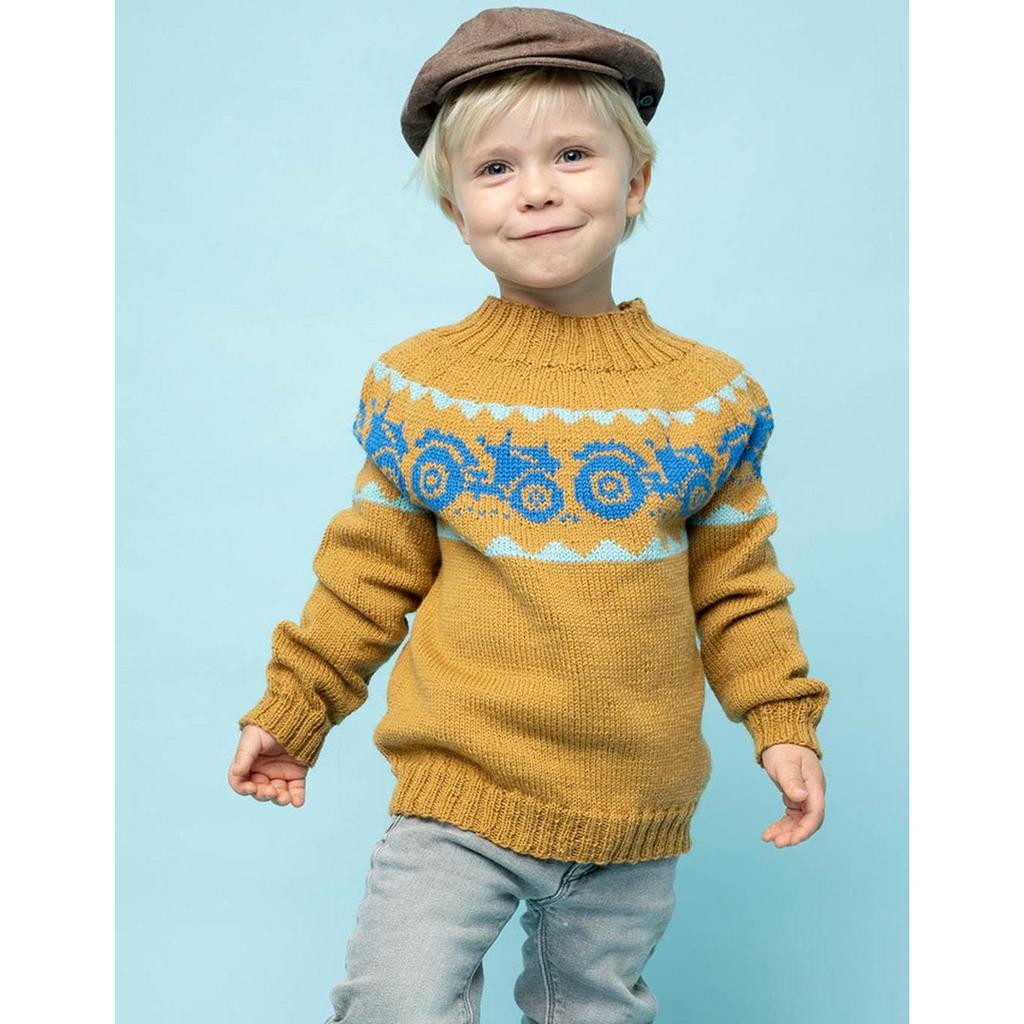 Traktor-Pullover Strickanleitung - Sandnes Garn (PDF) bei bei bei bei bei bei bei bei bei bei bei bei bei bei Lieblingsgarn