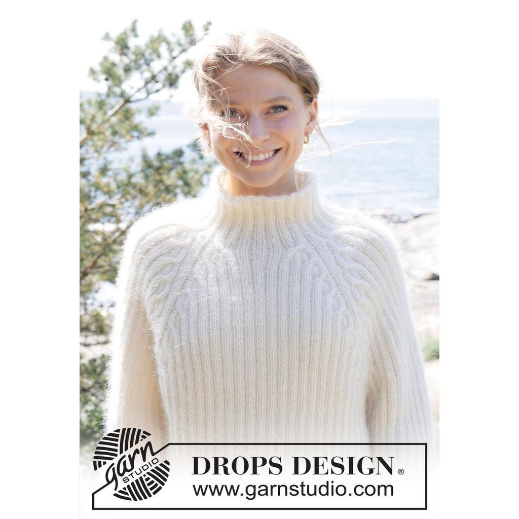 White Heron Pullover Strickanleitung - Drops Design (PDF) bei bei bei bei bei bei bei bei bei bei bei bei bei Lieblingsgarn