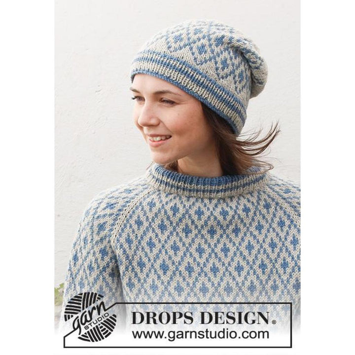 Fjord Mosaic Pullover Strickanleitung - Drops Design (PDF) bei bei bei bei bei bei bei bei bei bei bei bei Lieblingsgarn