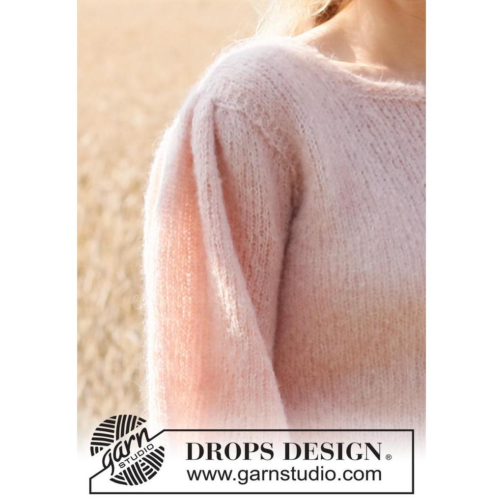 Peaches and Cream Pullover Strickanleitung - Drops Design (PDF) bei bei bei bei bei bei bei bei bei bei bei bei Lieblingsgarn