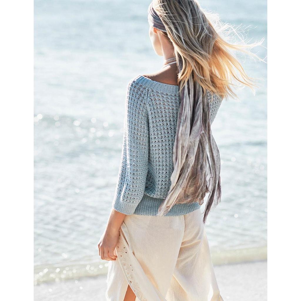 Raglan-Pullover mit ¾ Ärmeln Strickanleitung - Sandnes Garn / Olaug Beate Bjelland (PDF) bei bei bei bei bei Lieblingsgarn