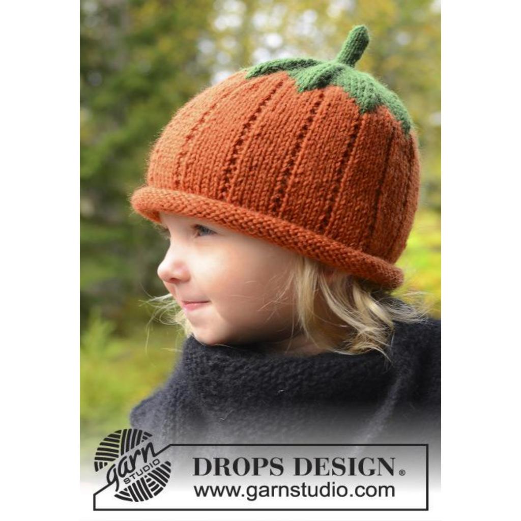 Sweet Pumpkin Kürbismütze Strickanleitung - Drops Design (PDF) bei bei bei bei bei bei bei bei bei bei bei bei Lieblingsgarn