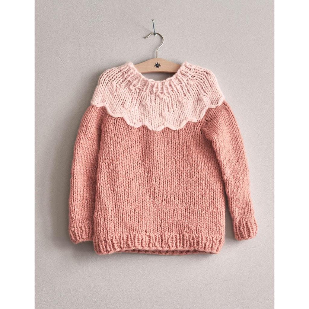 Kinder Pullover mit Rundpasse Strickanleitung - Sandnes Garn / Anita Brathetland (PDF) bei bei bei bei bei Lieblingsgarn
