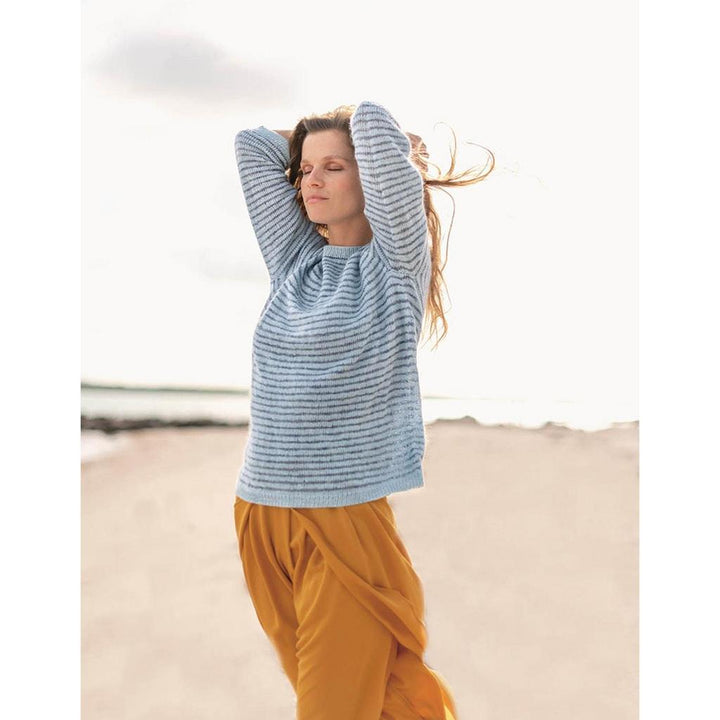 Sommer-Streifen Pullover Strickanleitung - Sandnes Garn / Anita Brathetland (PDF) bei bei bei bei bei bei bei Lieblingsgarn