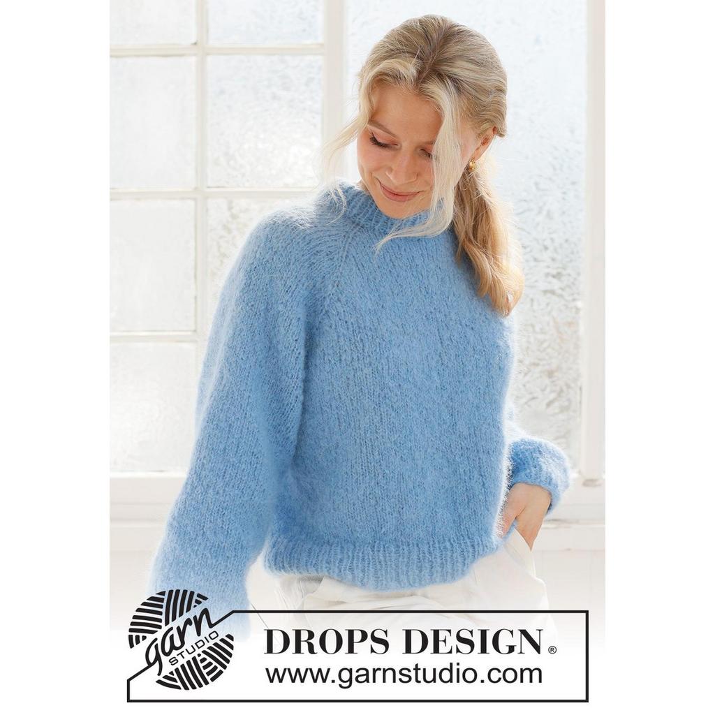 Blueberry Cream Sweater Strickanleitung - Drops Design (PDF) bei bei bei bei bei bei bei bei bei bei bei bei Lieblingsgarn