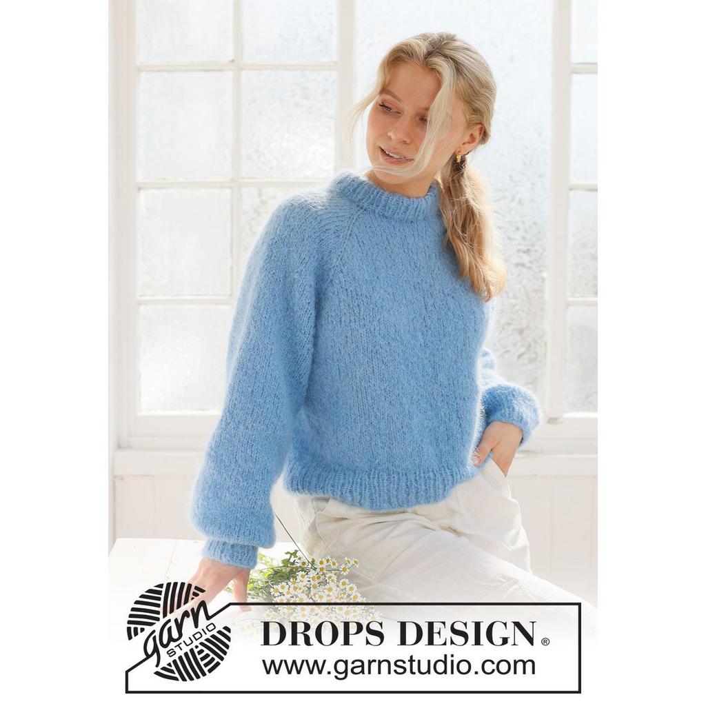 Blueberry Cream Sweater Strickanleitung - Drops Design (PDF) bei bei bei bei bei bei bei bei bei bei bei bei Lieblingsgarn