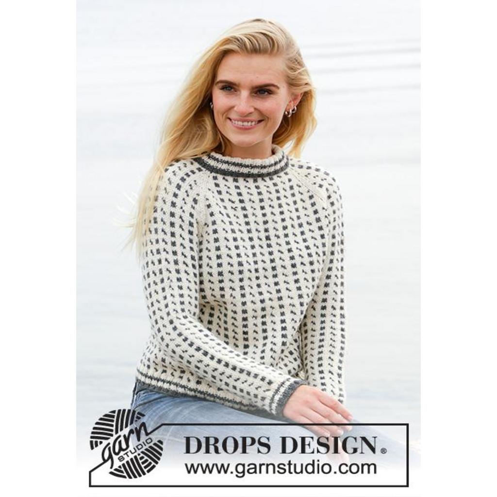 Reykjavik Pullover Strickanleitung - Drops Design (PDF) bei bei bei bei bei bei bei bei bei bei bei bei bei bei Lieblingsgarn