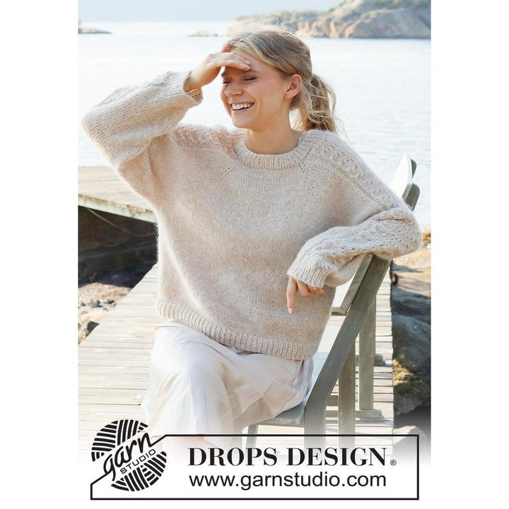 Bronze Summer Sweater Strickanleitung - Drops Design (PDF) bei bei bei bei bei bei bei bei bei bei bei bei Lieblingsgarn