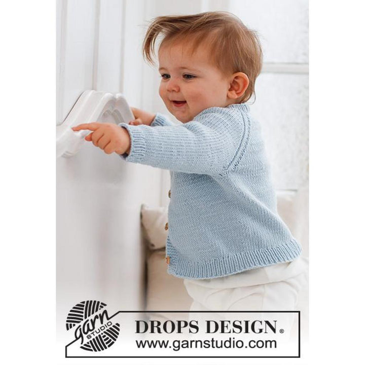 Baby Cardigan Dream in Blue Strickanleitung - Drops Design (PDF) bei bei bei bei bei bei bei bei bei bei bei Lieblingsgarn