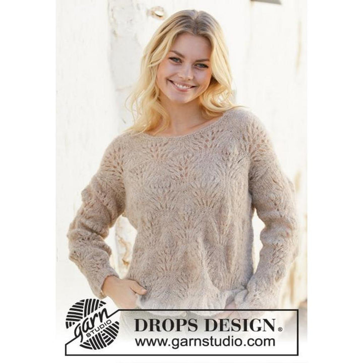 Footprints in the Sand Pullover Strickanleitung - Drops Design (PDF) bei bei bei bei bei bei bei bei bei bei Lieblingsgarn